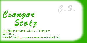 csongor stolz business card